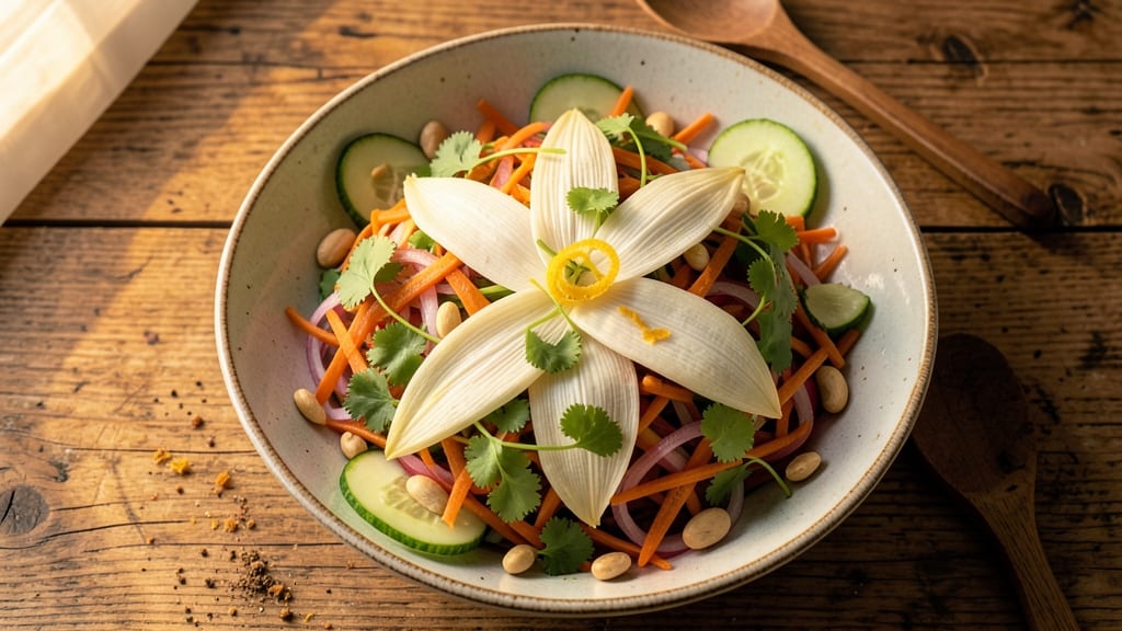 Thai Banana Blossom Salad Recipe: Fragrant, Crunchy, and Creamy Balance