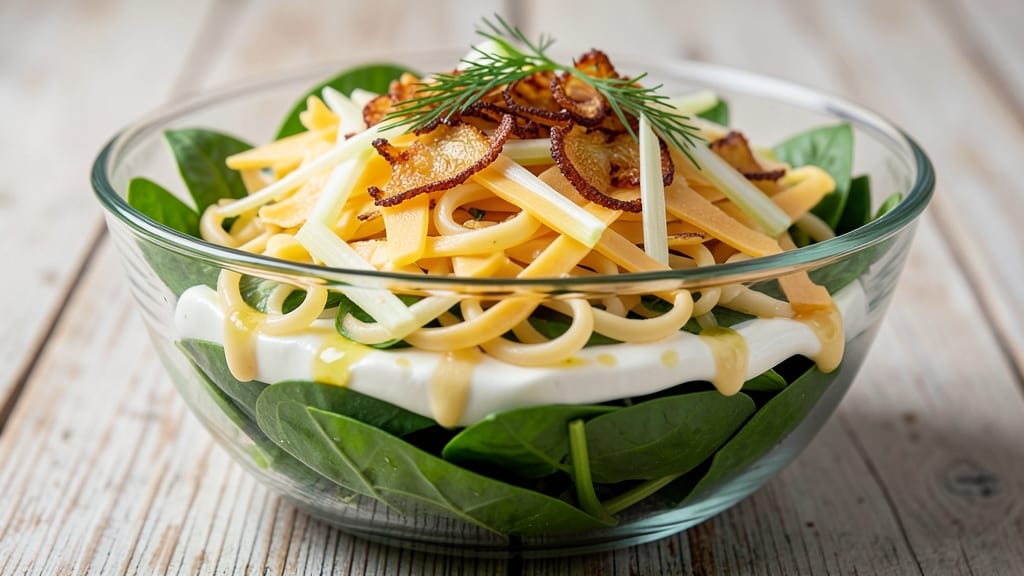 7 Layer Salad Recipe With Spinach: Stacked Comfort With Crunchy Celery Crowns