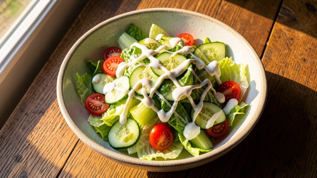 5 Cup Salad Recipe With Sour Cream: Celery Crown Crunch Meets Cool Creamy Twist