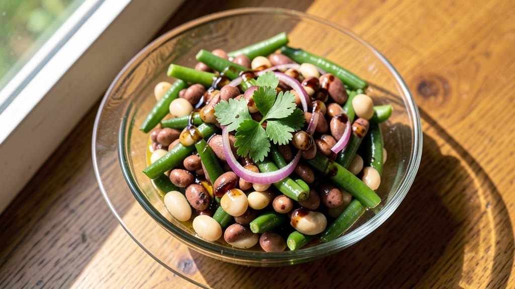 Vegan Three Bean Salad Recipe: Herb-Kissed Protein-Packed Picnic Powerhouse