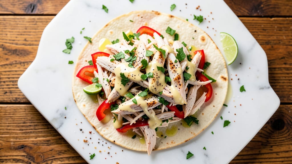 Chicken Salad Tortilla Wraps Recipe: Zesty Lime and Herb-Packed Bites