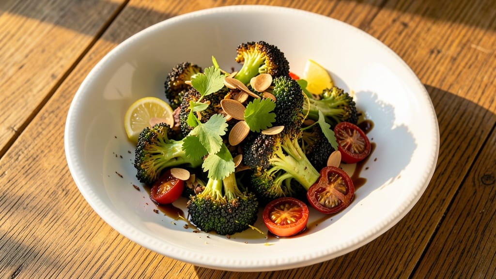 Charred Broccoli Salad Recipe: Smoky Char and Tangy Lemon Vinaigrette