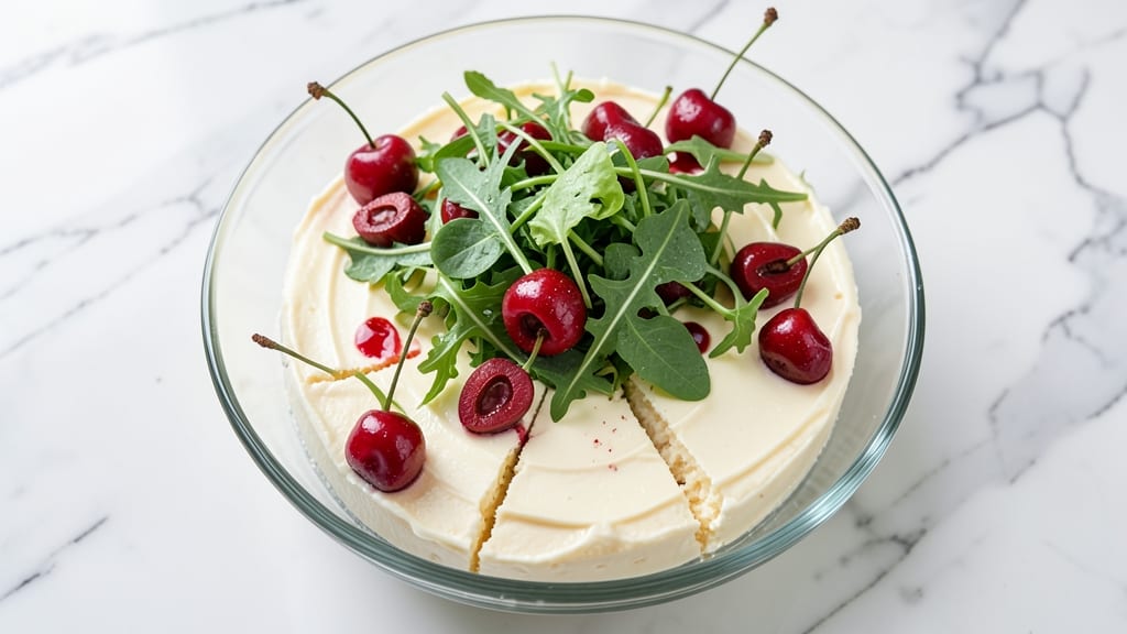 Cherry Cheesecake Salad Recipe: Sweet-Tart Dessert Meets Crunchy Celery Crowns