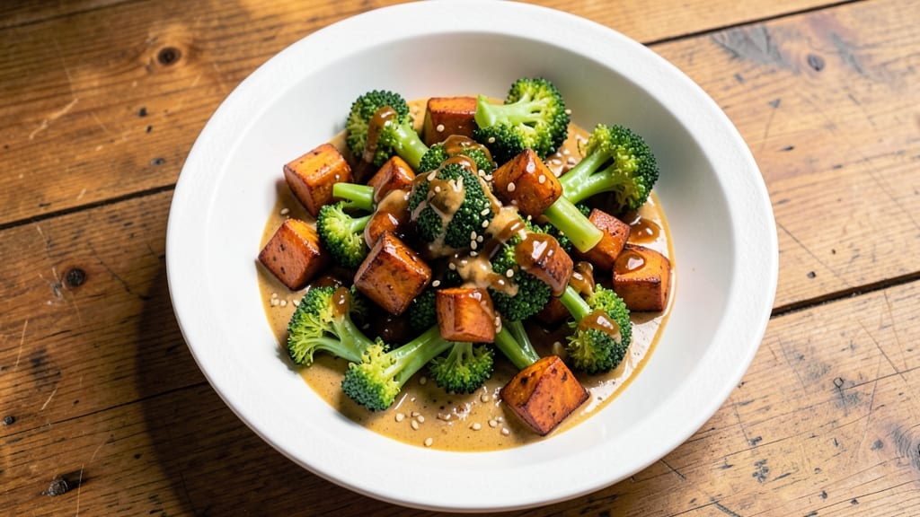 Sweet Potato Broccoli Salad Recipe: Roasted Sweetness Meets Crisp Broccoli Bites