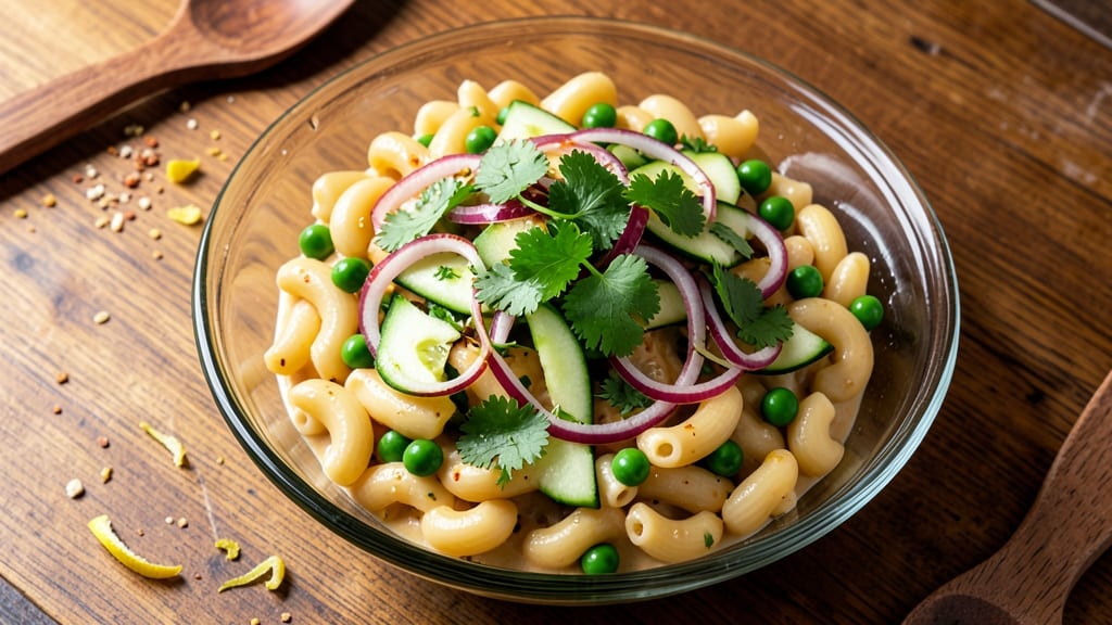Veg Macaroni Salad Recipe Indian Style: Turmeric-Infused Spice and Crunch Harmony