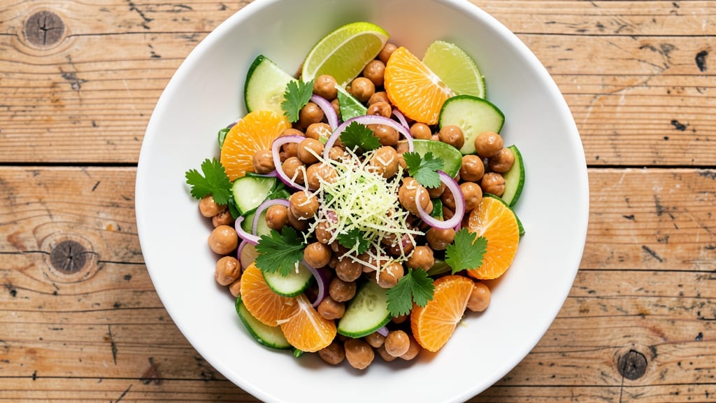 Citrus Chickpea Salad Recipe: Zesty Lime and Orange Brightness in 20 Minutes