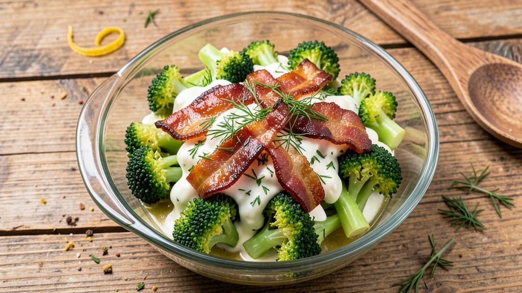 Classic Bacon Broccoli Salad Recipe: Smoky Crispy Bits and Creamy Ranch Harmony