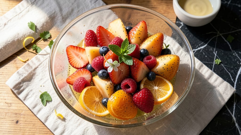 Champagne Fruit Salad Recipe: Bubbly Brightness That Stays Crisp for Hours