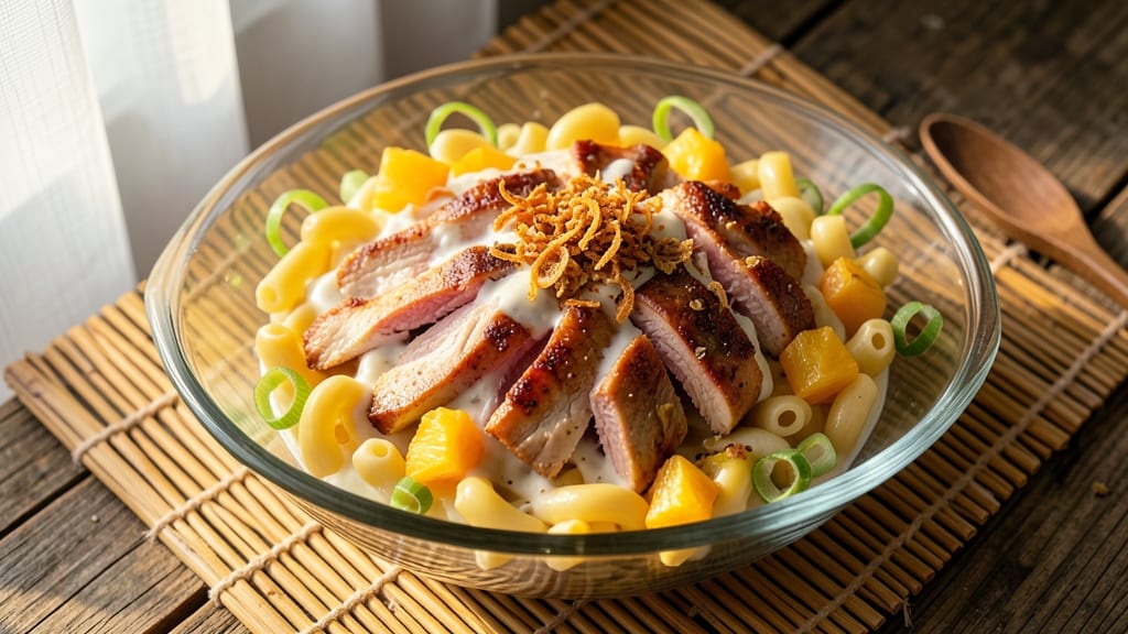 Chicken Pineapple Macaroni Salad Filipino Style Recipe: Sweet-Savory Crunch With Tangy Vinegar Dressing