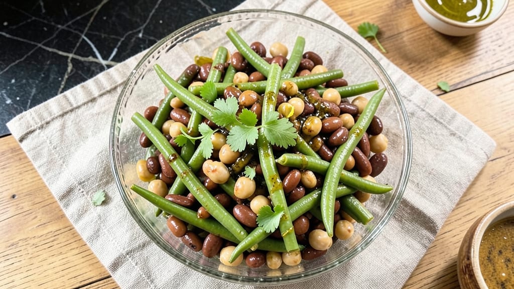 3 Bean Salad Recipe With Wax Beans: Crunchy Texture and Bright Herb Vinaigrette