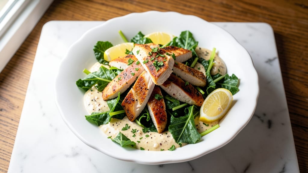 Chick Fil A Lemon Kale Caesar Salad Recipe: Crispy Celery Crowns and Zesty Herb Vinaigrette Twist
