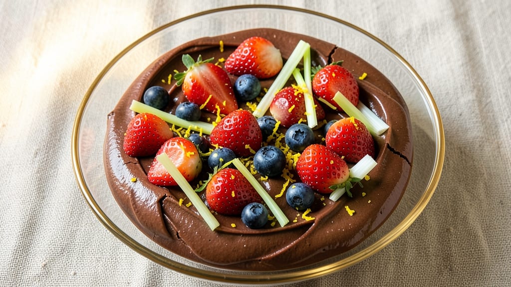 Chocolate Salad Recipe: Rich Cocoa Swirl With Crunchy Celery Crowns