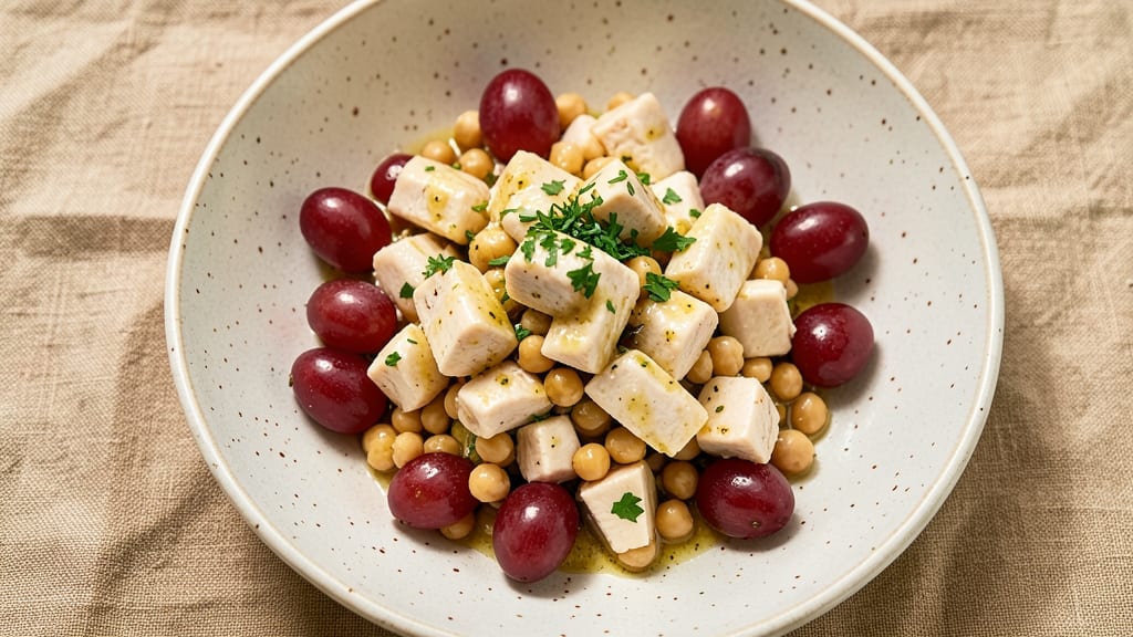 Chicken Salad Chick Grape Salad Recipe Small Batch: Crunchy Chickpeas and Sweet Juicy Grapes