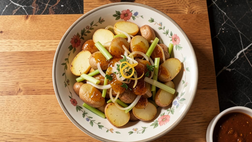 Classic German Potato Salad Recipe: Mustard-Vinegar Crunch With Crisp Celery Bites