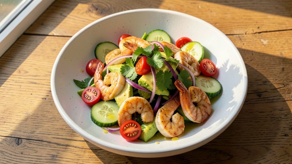 Cilantro Lime Shrimp Salad Recipe: Zesty Citrus Shrimp With Crunchy Greens