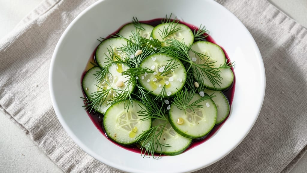 Adrienne's Cucumber Salad Recipe: Zesty Dill and Vinegar Crunch