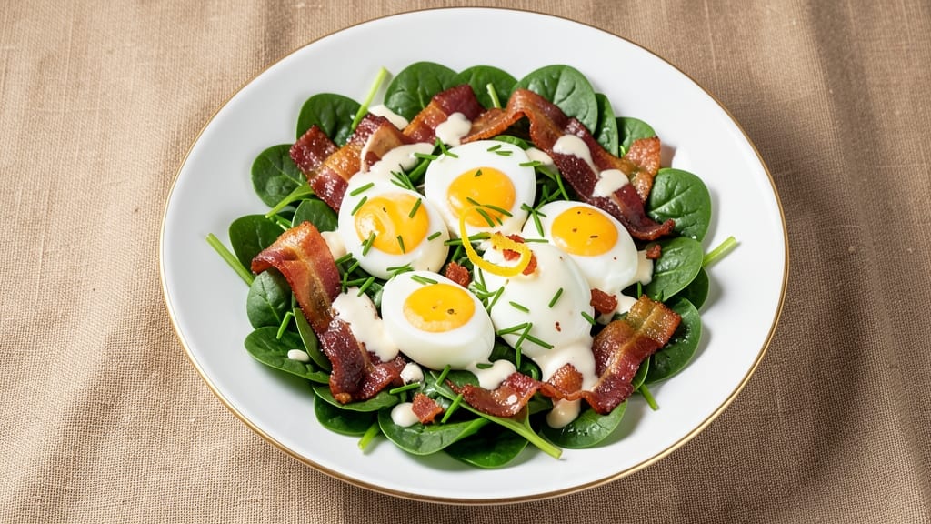 Chart House Spinach Salad Recipe: Creamy Herb Cheese Twist With Warm Bacon Bits