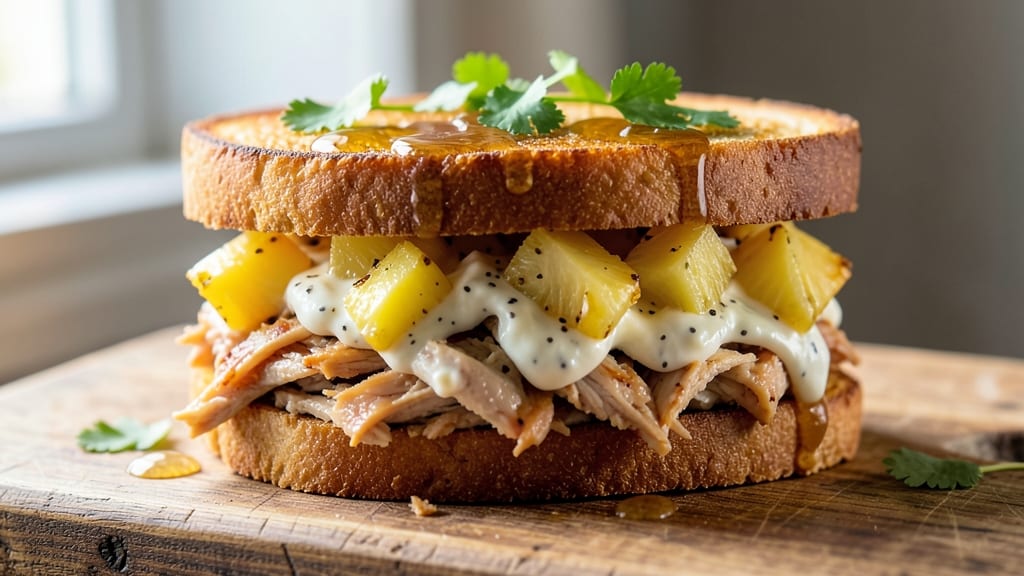 Chicken Salad Sandwich Recipe with Pineapple: Tropical Crunch Meets Juicy Grilled Chicken