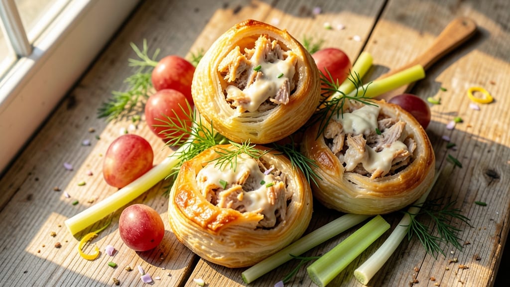 Chicken Salad Puffs Recipe: Golden, Crispy Bites With Creamy Herb Twist
