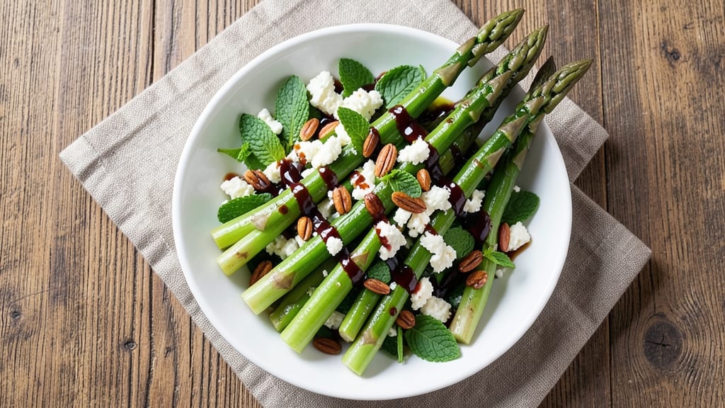 Cold Asparagus Salad Recipe With Balsamic Vinegar: Bright Green Bite With Tangy Crunch