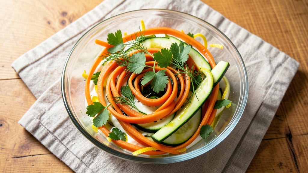 Carrot Zucchini Salad Recipe: Bright Herb Zing With Crunchy Veggies
