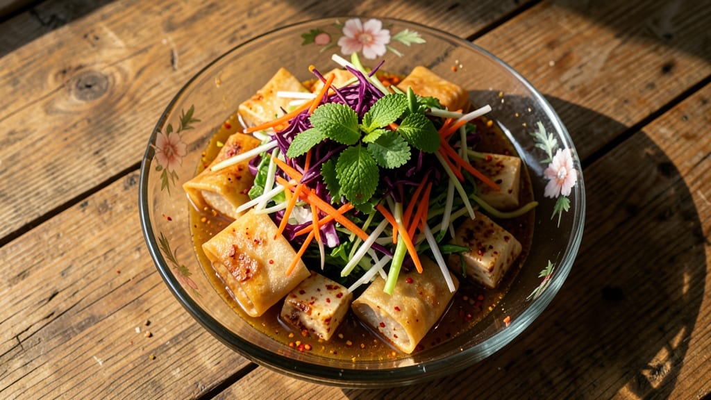 Vietnamese Egg Roll Salad Recipe: Crispy Rice Paper Wraps With Fresh Herbs