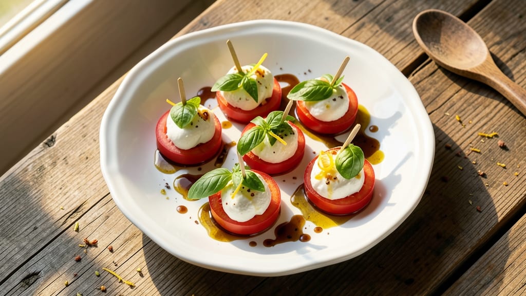 Caprese Salad Bites Recipe: Mozzarella, Tomato, and Basil Bites With Zero Mess