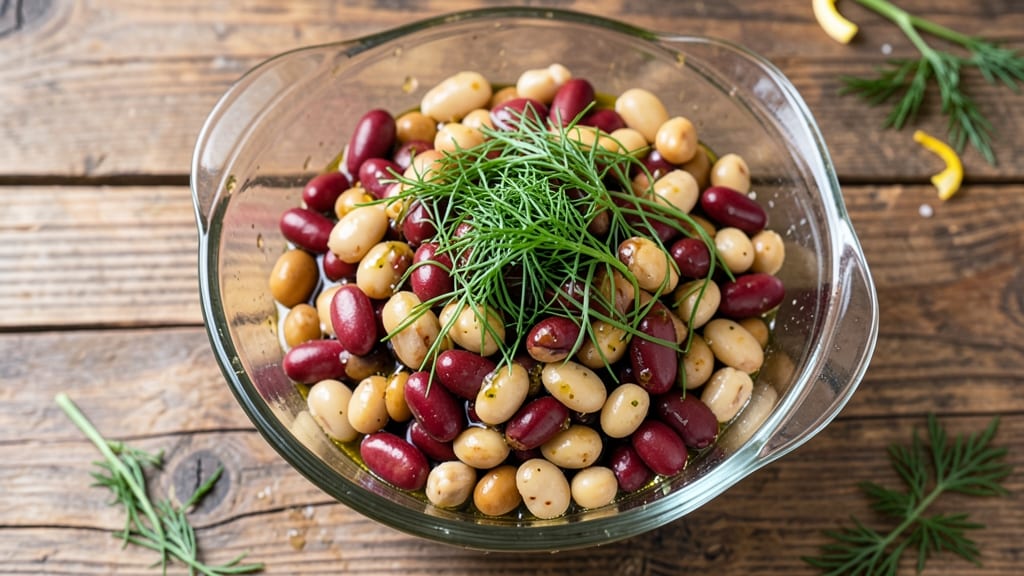 3 Bean Salad Recipe Without Sugar: Bright Herb Zing and Crunchy Texture Magic