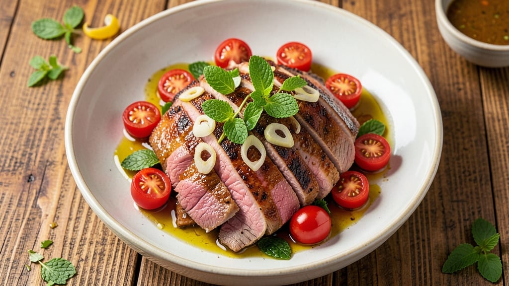 Cold Lamb Salad Recipe: Herb-Enhanced Crispness With Warm Mint Zing