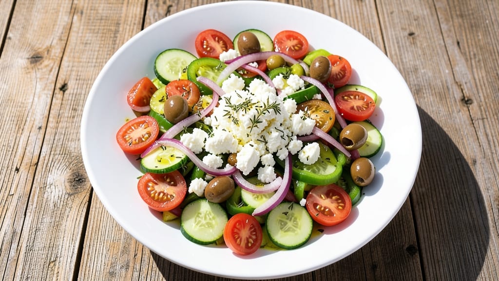 Amazing Greek Salad Recipe: Crisp Cucumbers and Feta That Stay Fresh for Days