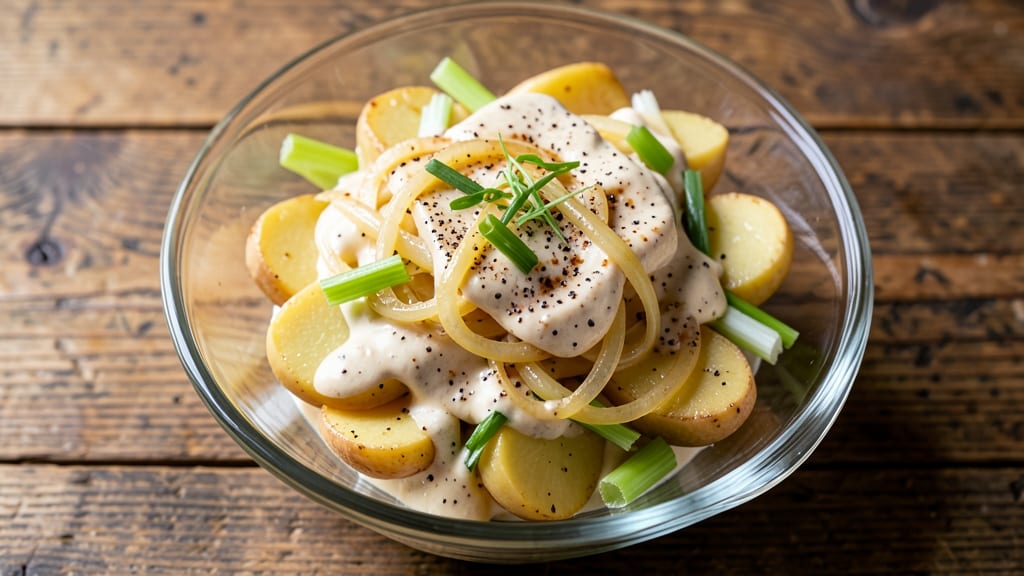 Carnegie Deli Potato Salad Recipe: Crisp Celery Crowns and Zero-Mayo Cream Cheese Twist