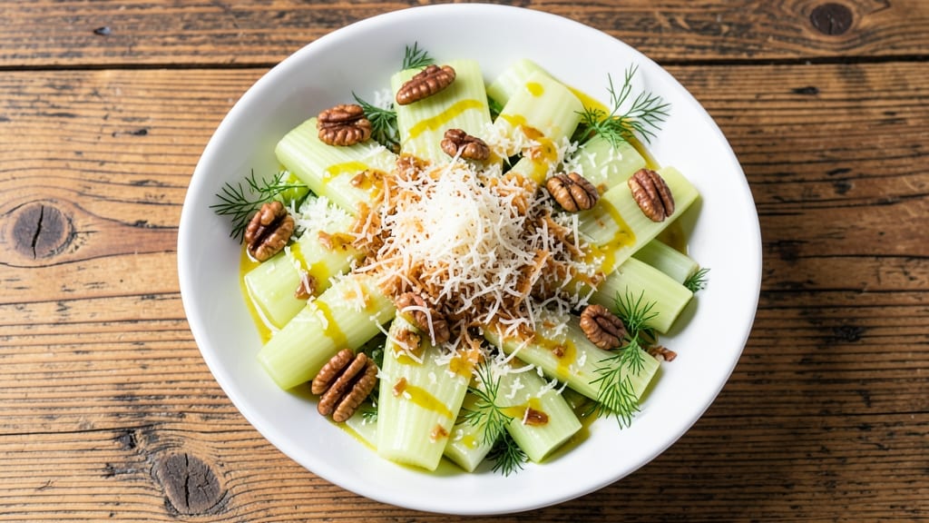 Celery Parmesan Salad Recipe: Crunchy Crowns and Cheesy Herb Twist Without Mayo