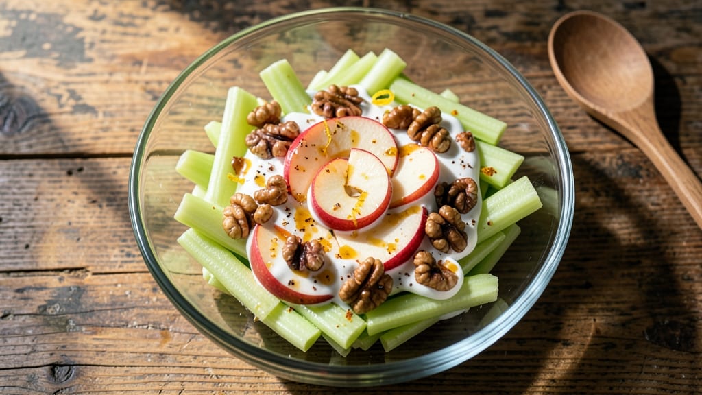 Sweet Waldorf Salad Recipe: Crunchy Celery Crowns and Creamy Apple Magic