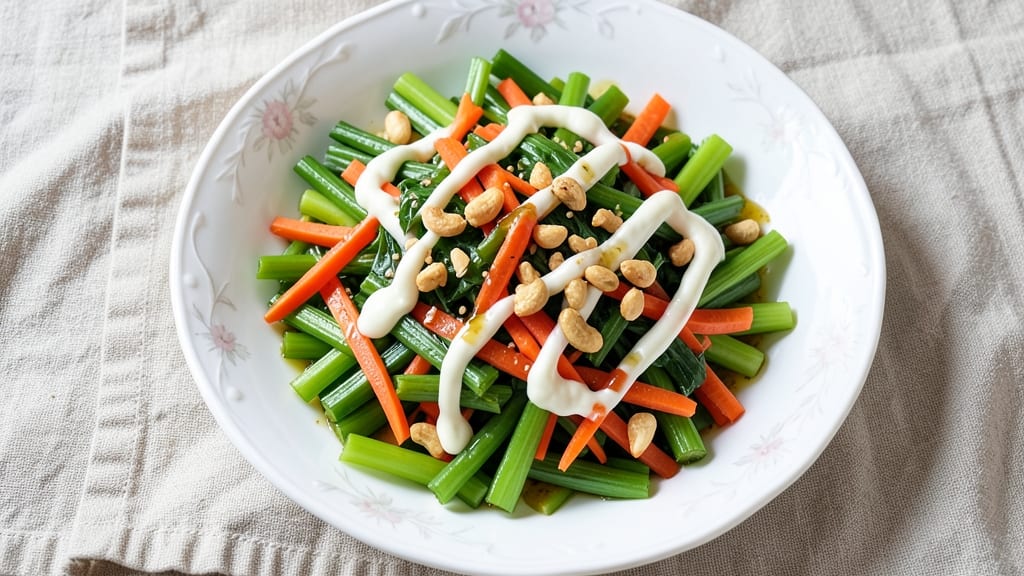 Chinese Celery Salad Recipe: Crunchy Crowns With Zero-Mayo Cream Cheese Twist