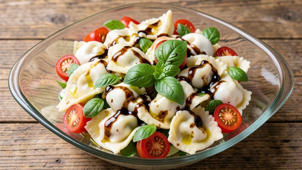 Caprese Tortellini Pasta Salad Recipe: Mozzarella-Packed Freshness With Herbed Oil Twist