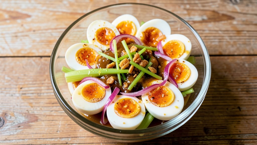 Sweet Egg Salad Recipe: Honey-Drizzled Creaminess With Crunchy Celery Bites