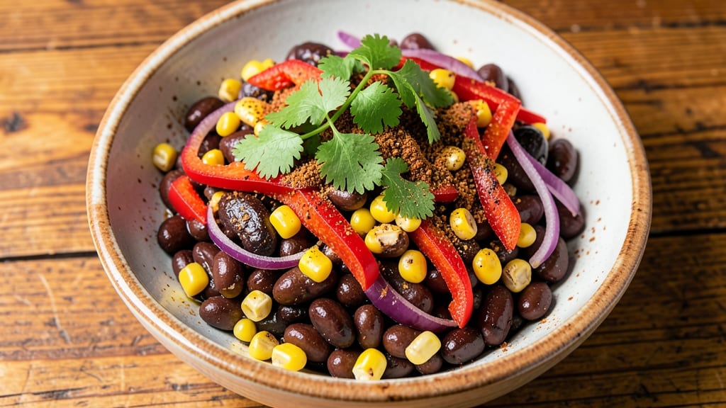 Texas Bean Salad Recipe: Smoky Black Bean and Corn Crunch in 15 Minutes