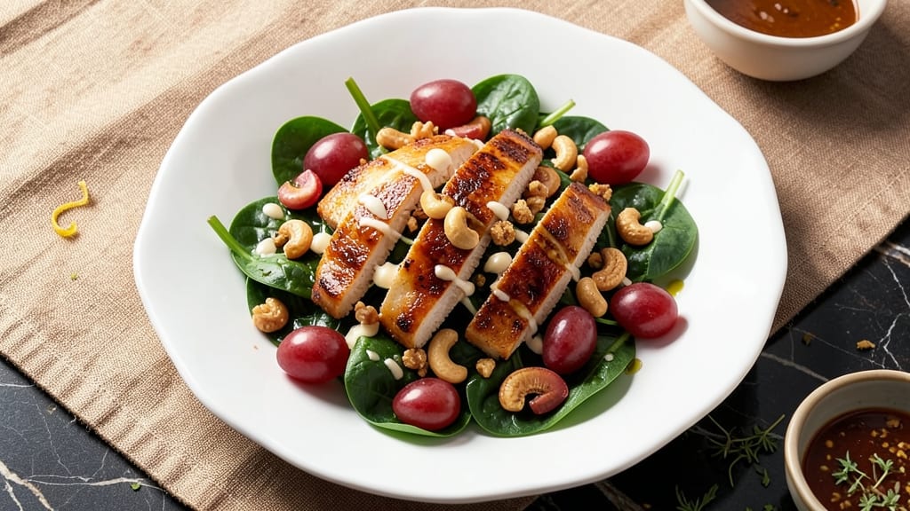 Cashew Chicken Salad With Grapes Recipe: Nutty Creaminess and Juicy Fruit Twist