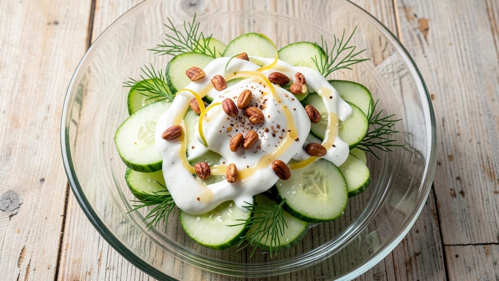 Sweet Creamy Cucumber Salad Recipe: Refreshing Balance of Crunch and Dill Zing