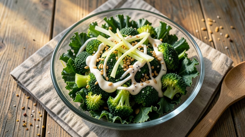 Chick Fil A Kale and Broccoli Salad Recipe: Crisp Celery Crowns and Smoky Cream Cheese Twist