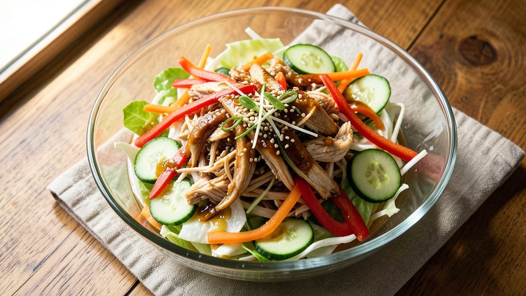 Chinese Shredded Chicken Salad Recipe: Asian-Inspired Crunch and Tangy Zing