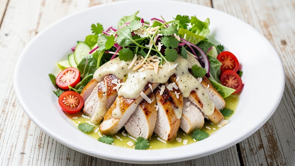 Cocos Asian Chicken Salad Recipe: Crispy Chicken and Tangy Peanut-Dressed Freshness