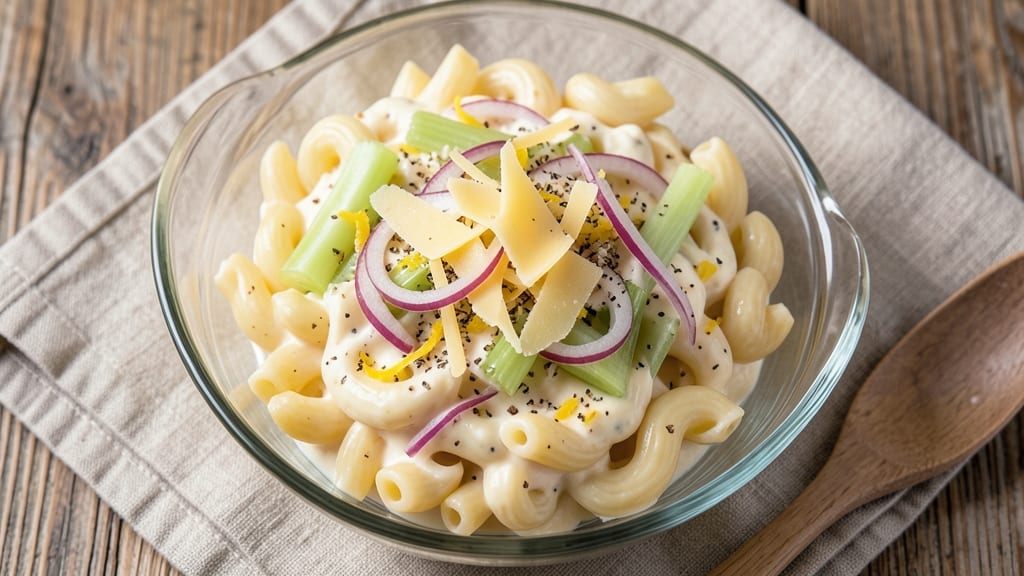 Chef RV's Macaroni Salad Recipe: Al Dente Noodles and Melty Cheese Harmony