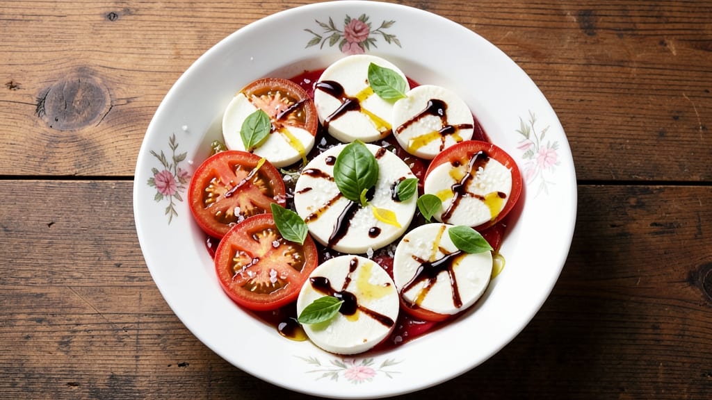 Caprise Salad Recipe: Fresh Mozzarella, Tomatoes, and Basil Crunch