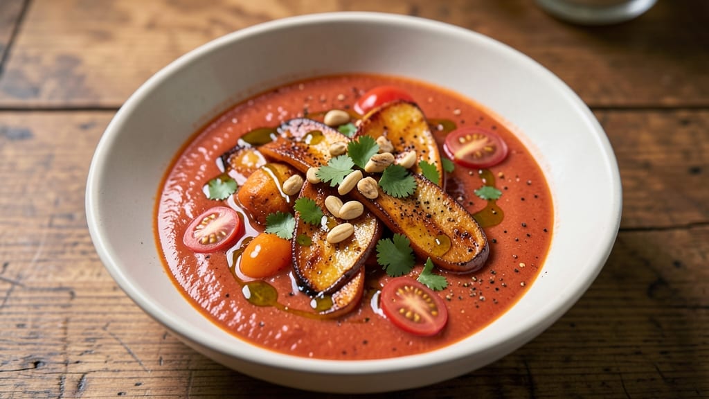 Carrot and Tomato Soup Salad Recipe: Warm Spiced Roasted Veggies With Cooling Yogurt