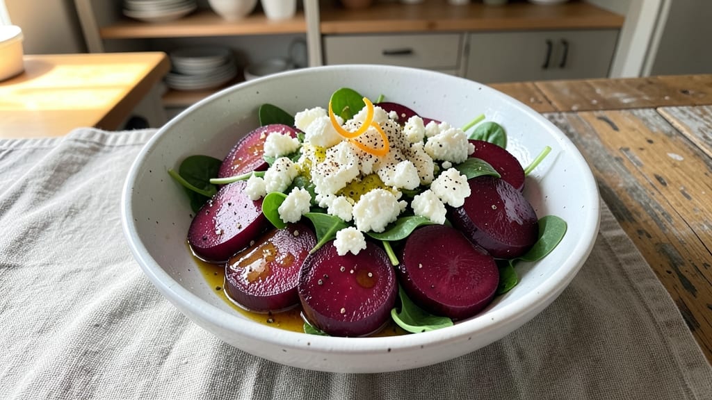 Cold Beet Salad Recipe With Feta Cheese: Earthy Ruby Bites and Briny Crunch