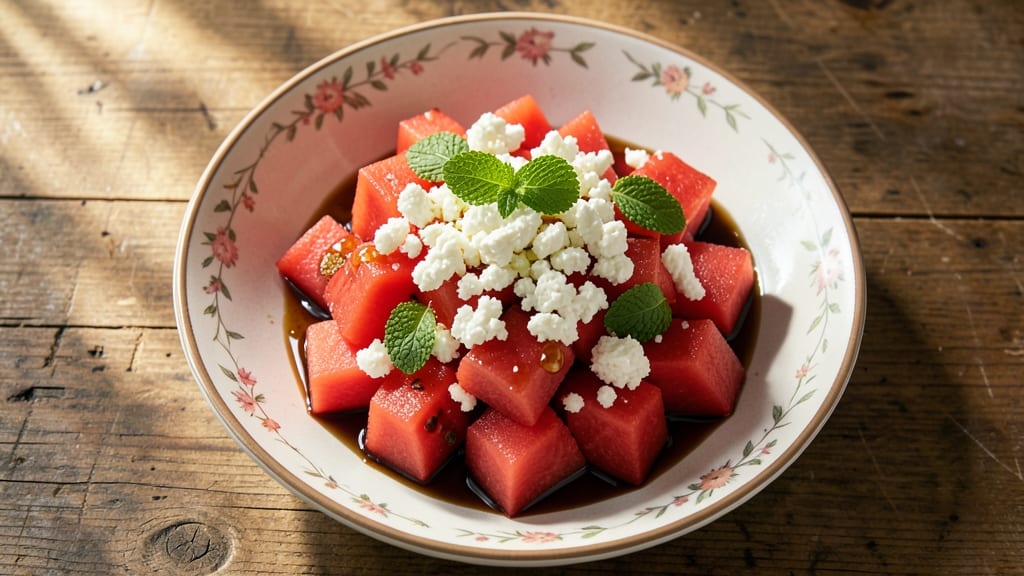 True Food Kitchen Watermelon Salad Recipe: Balsamic-Glazed Sweetness with Crunchy Feta