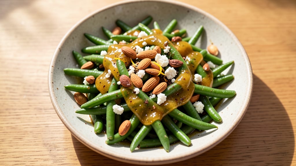 Warm Green Beans Salad Recipe: Crisp-Tender Blanched Beans With Zesty Dressing