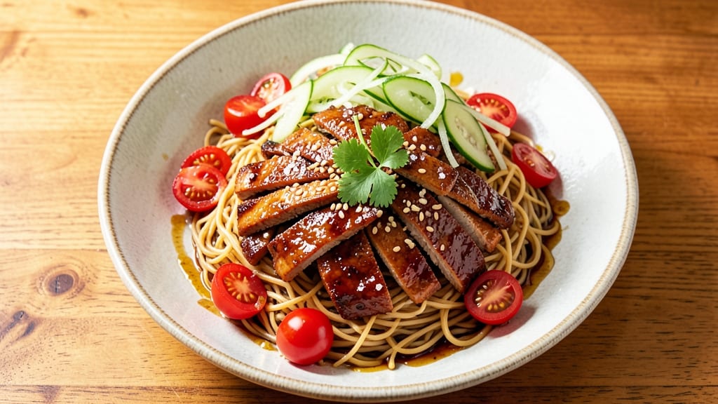 Chicken Galbi Noodle Salad Recipe: Spicy-Sweet Beef-Inspired Twist With Crunchy Celery Crowns