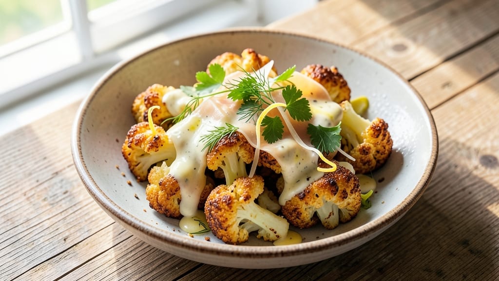 Cauliflower Salad Recipe Keto: Crispy Roasted Florets and Creamy Herb Dressing Without Mayo